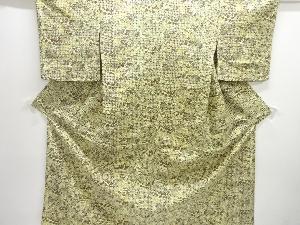 草花模様上代紬単衣着物